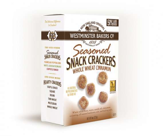 Whole Wheat Cinnamon Seasoned Snack Crackers